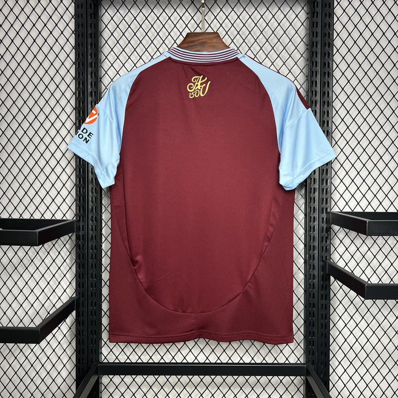 Camisa Aston Villa Villa Home 24/25 Castore Torcedor Masculina