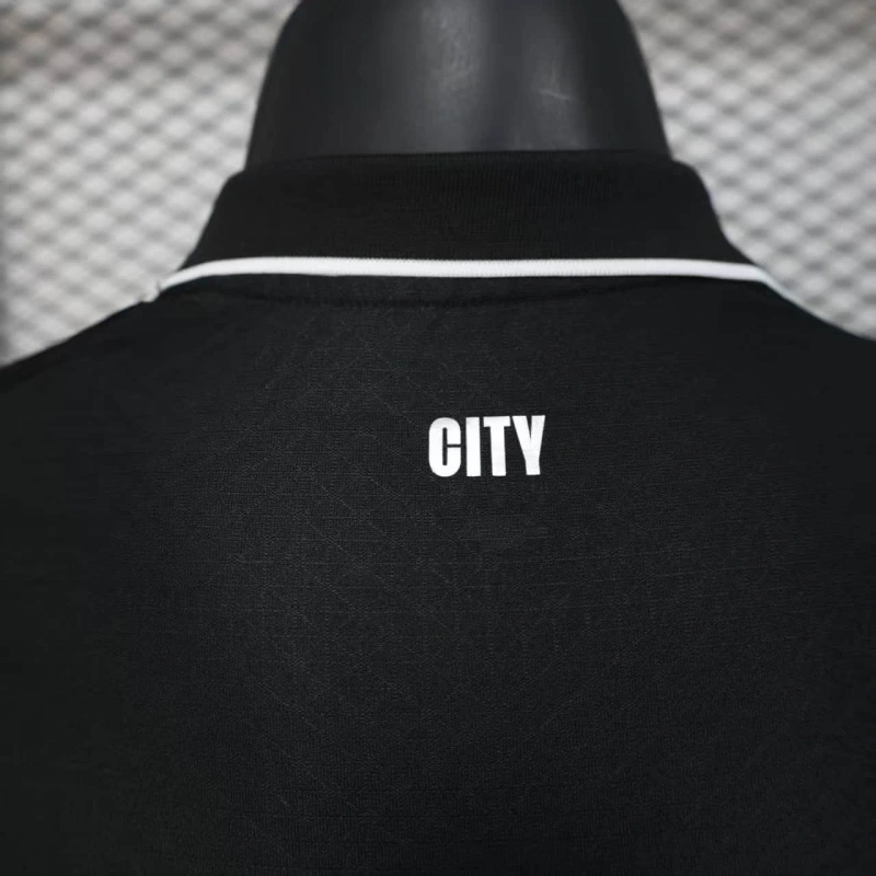 Camisa Manchester City Away Preta 25/26 - Versão Jogador