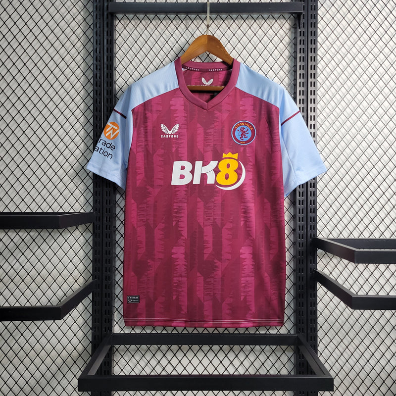 Camisa Aston Villa Home 23/24 Castore Torcedor Masculina