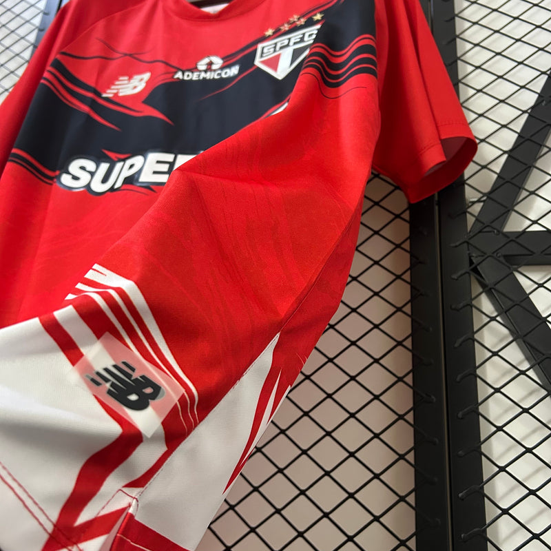 Camisa São Paulo Treino Vermelha 25/26 - NB Torcedor Masculina