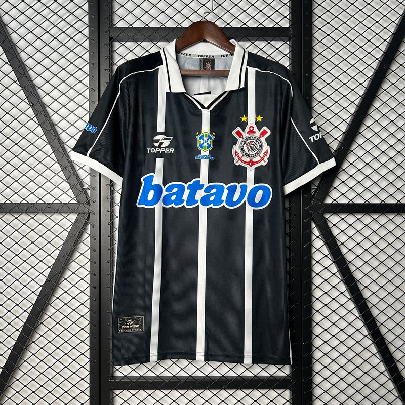 Camisa Topper Batavo Retro Corinthians 99/00 Preta