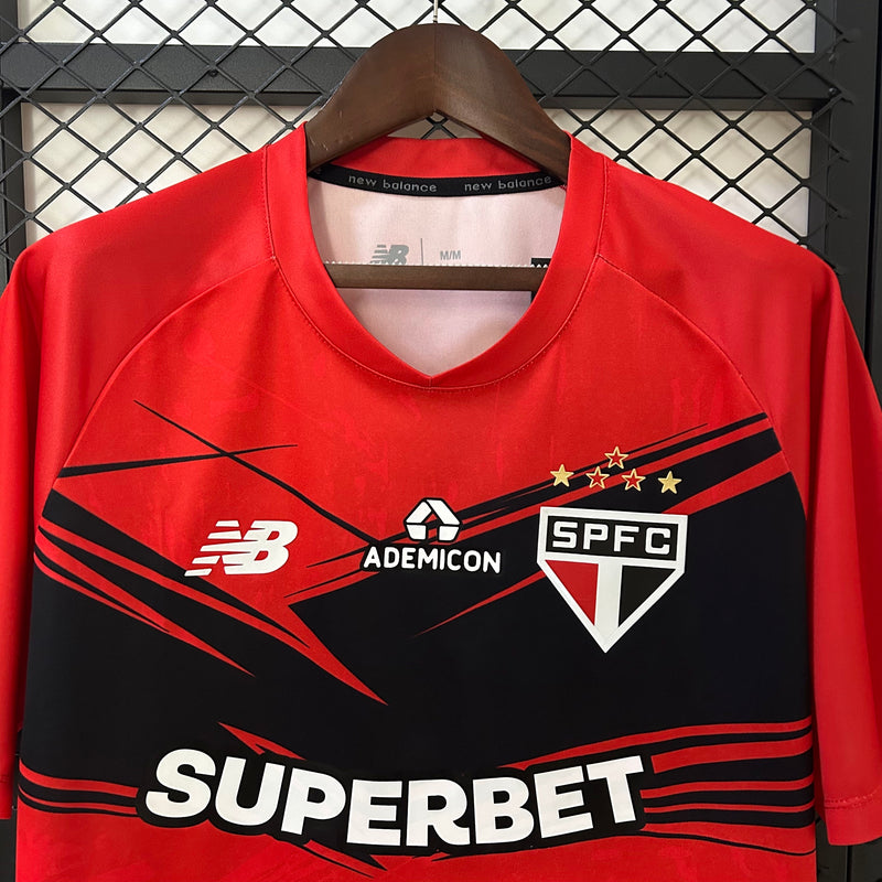 Camisa São Paulo Treino Vermelha 25/26 - NB Torcedor Masculina