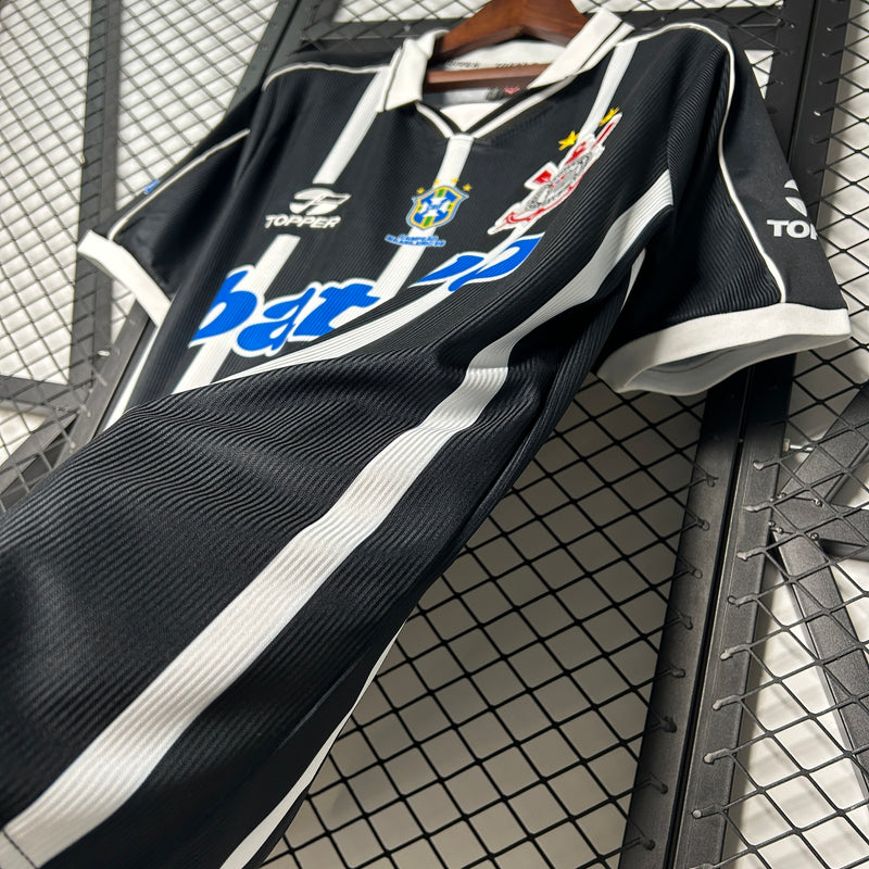 Camisa Topper Batavo Retro Corinthians 99/00 Preta