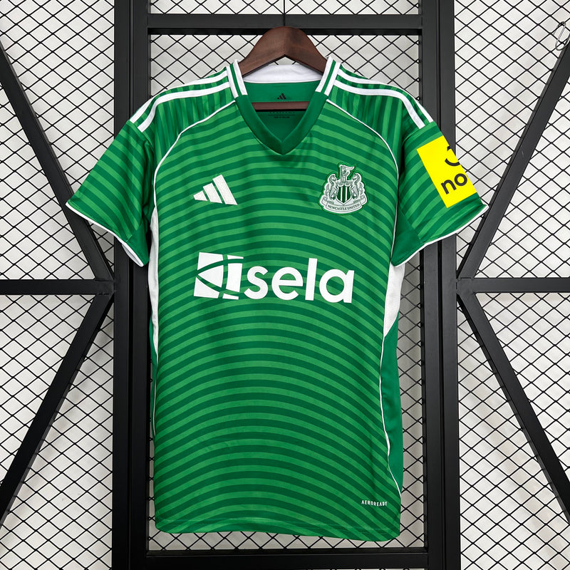 Camisa Newcastle Away 25/26 Verde - Versão Torcedor