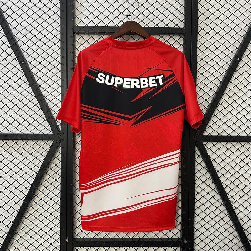 Camisa São Paulo Treino Vermelha 25/26 - NB Torcedor Masculina