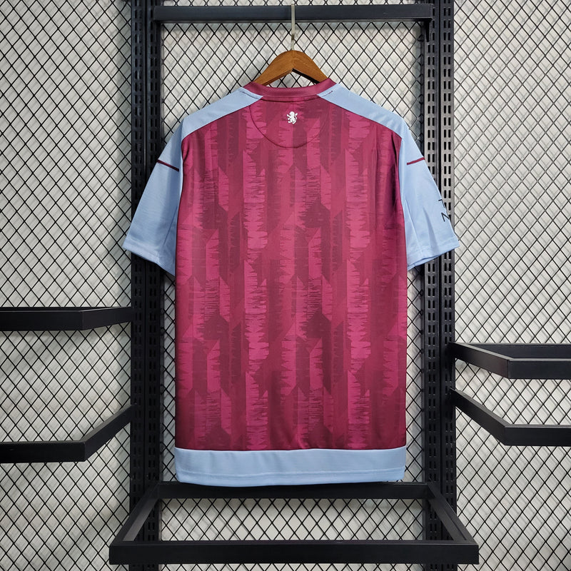 Camisa Aston Villa Home 23/24 Castore Torcedor Masculina