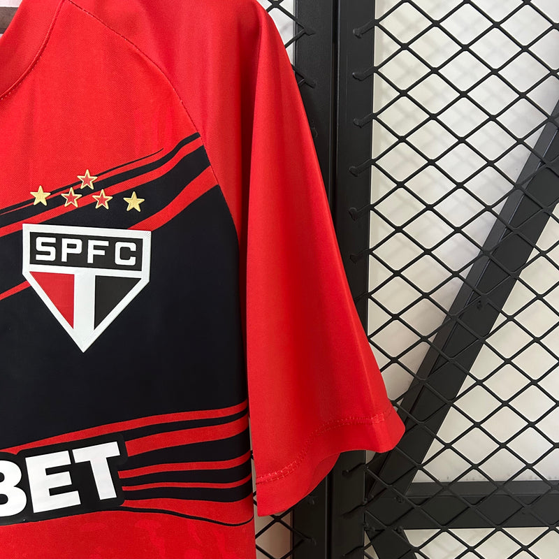 Camisa São Paulo Treino Vermelha 25/26 - NB Torcedor Masculina