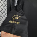 Camiseta Casual Comemorativa Pelé 1000 gols Santos - Preta