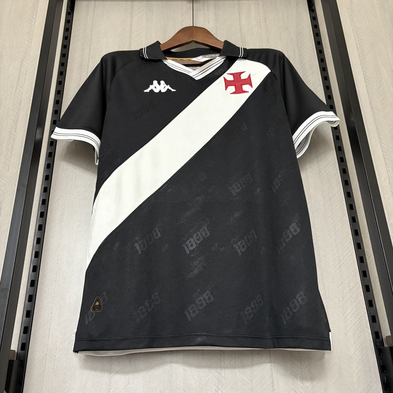 Camisa Vasco da Gama Preta Kappa 25/26 - Versão Torcedor