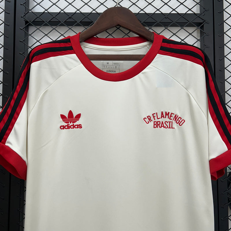 Camiseta Casual Comemorativa Flamengo Branca 25/26
