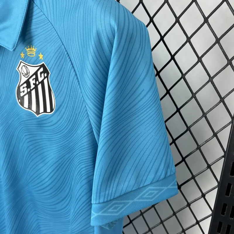 Camisa Santos Azul Home 25/26 - Umbro Torcedor Masculina