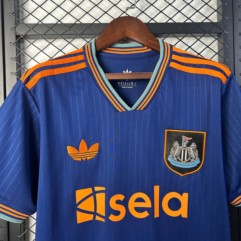 Camisa Newcastle Away Azul 25/26 - Versão Torcedor