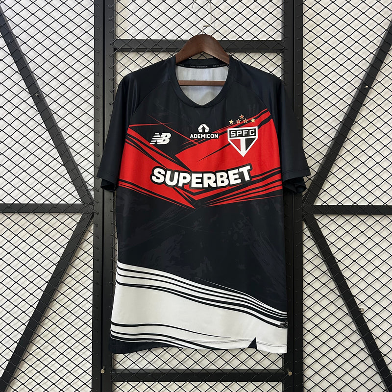 Camisa São Paulo Treino Preta 25/26 - NB Torcedor Masculina
