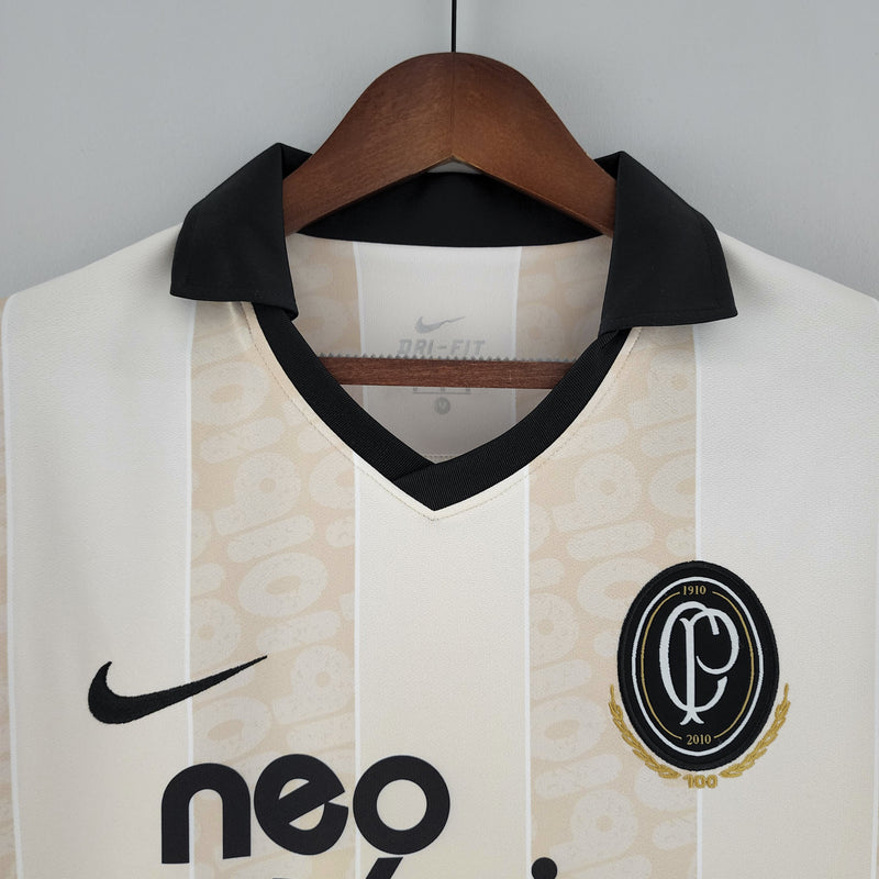 Camisa Nike Retro Corinthians Centenário 2010 Bege