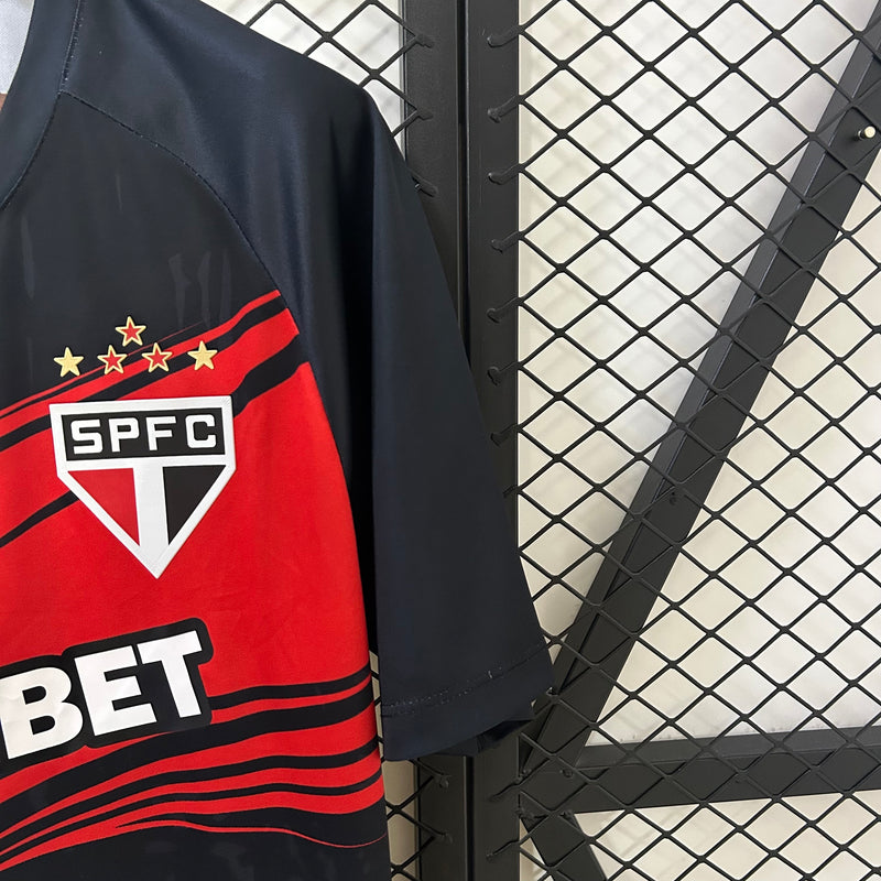 Camisa São Paulo Treino Preta 25/26 - NB Torcedor Masculina