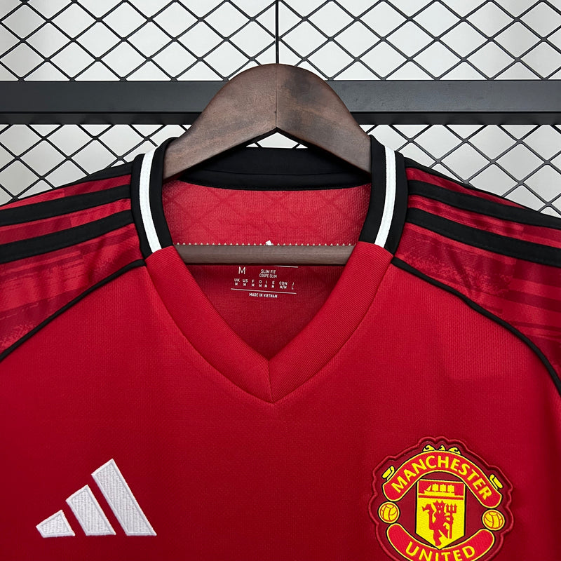 Camisa Manchester United Home 25/26 - Adidas Torcedor Masculina