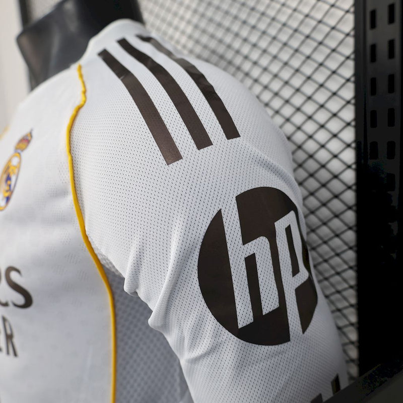 Camisa Real Madrid 25/26 - Versão Jogador Manga Comprida