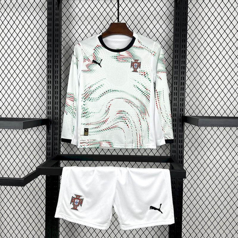 Kit Infantil Portugal Away 25/26 - Manga longa